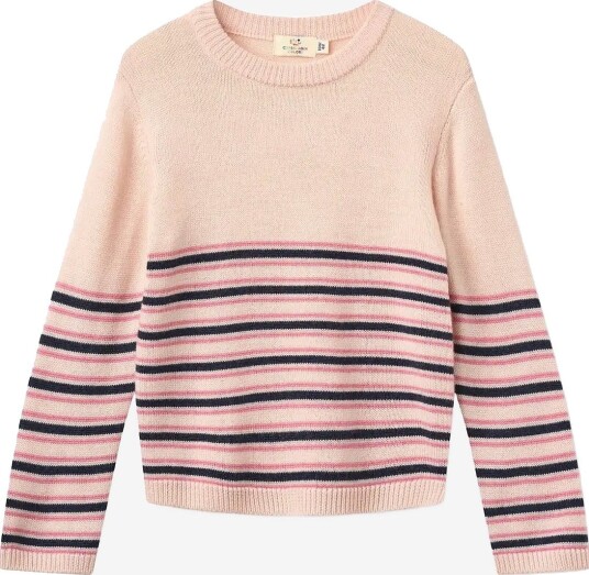 Copenhagen Colors Striped Merino Sweater SOFT PINK COMB. 146 Copenhagen Colors Striped Merino Sweater SOFT PINK COMB. 146
