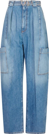 Sportmax Dame Jeans Blå S,