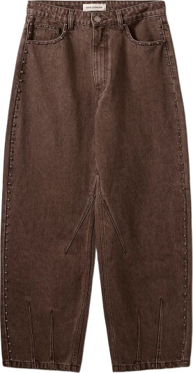 Sofie Schnoor Havanasw Barrel Jeans With Rivets Brown 38