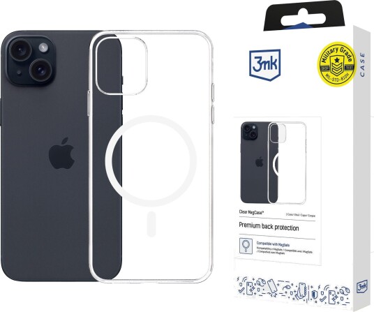3mk Clear MagCase for Apple iPhone 15 Transparent 3mk Clear MagCase for Apple iPhone 15 Transparent