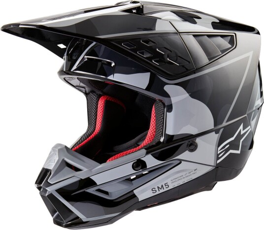 Alpinestars S-M5 Rover 2 2024 Motocross Hjelm 2XL Svart Grå Alpinestars S-M5 Rover 2 2024 Motocross Hjelm 2XL Svart Grå