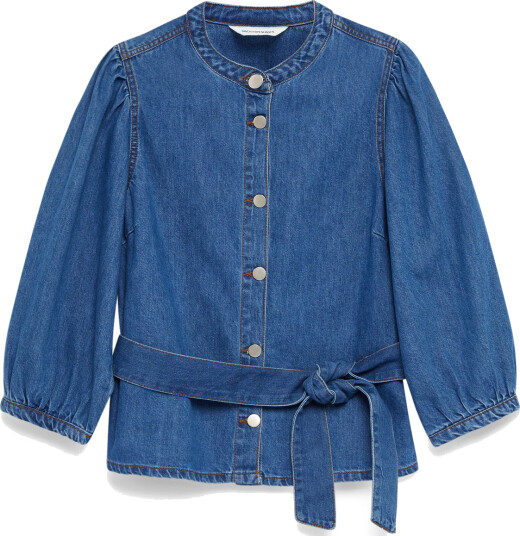 MSCH Copenhagen Mschrylan Elena 3/4 Shirt - Blue - L MSCH Copenhagen Mschrylan Elena 3/4 Shirt - Blue - L