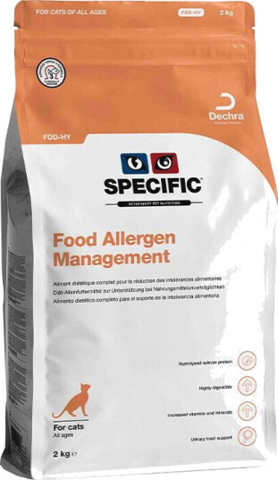 Specific Kattemat FDD-HY 2 kg - Allergihåndtering Tørrfôr for Voksne Katter