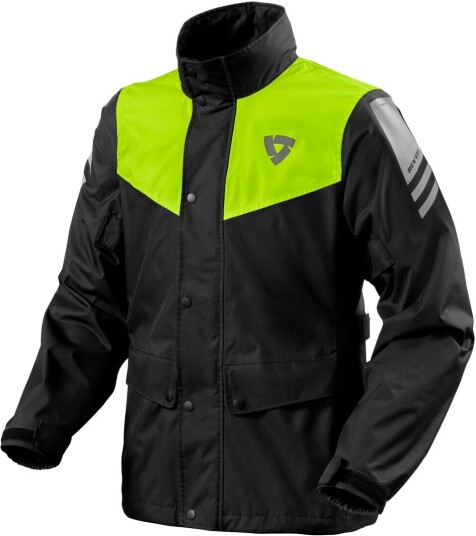 Revit Nitric 4 H2O Motorsykkel Rain Jacket M Svart Gul Revit Nitric 4 H2O Motorsykkel Rain Jacket M Svart Gul