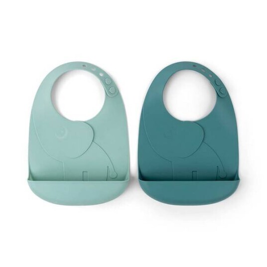 Done By Deer Silikonsmekke Peekaboo 2Pack Elphee Blå