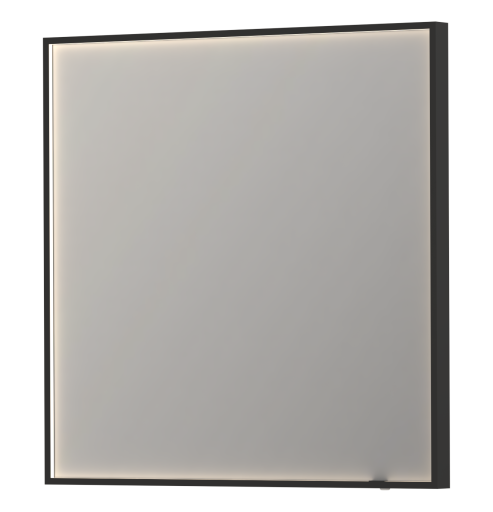 Sanibell Ink SP19 speil med lys 80x80 cm, sort Sanibell Ink SP19 speil med lys 80x80 cm, sort