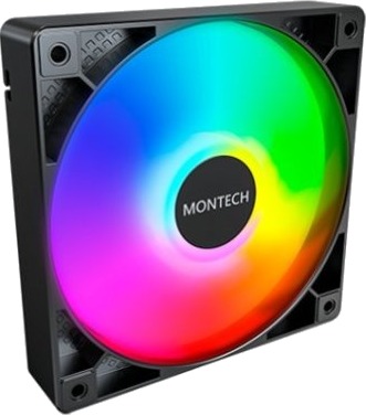 Montech Gf120 Pwm Argb Vifte 120Mm Svart Montech Gf120 Pwm Argb Vifte 120Mm Svart