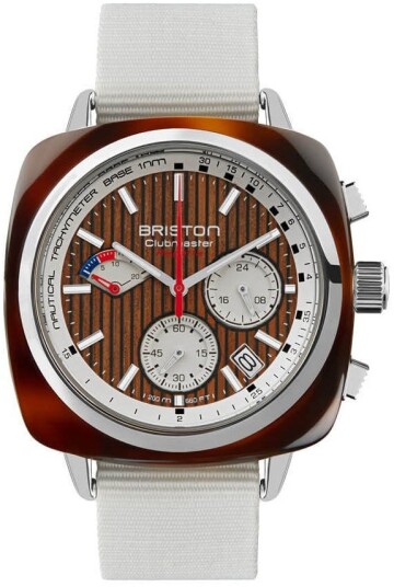 Briston Herreklokke 251542.SA.T.2W.NW Clubmaster Brun/Tekstil