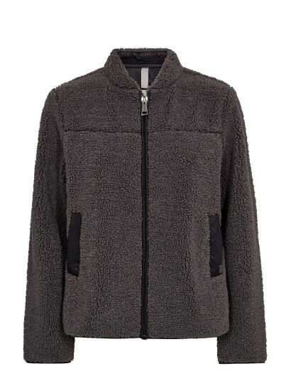 MOS MOSH Mmrowe Teddy Jacket Grey XS MOS MOSH Mmrowe Teddy Jacket Grey XS
