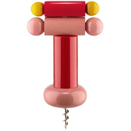 Alessi - Korketrekker rød/rosa