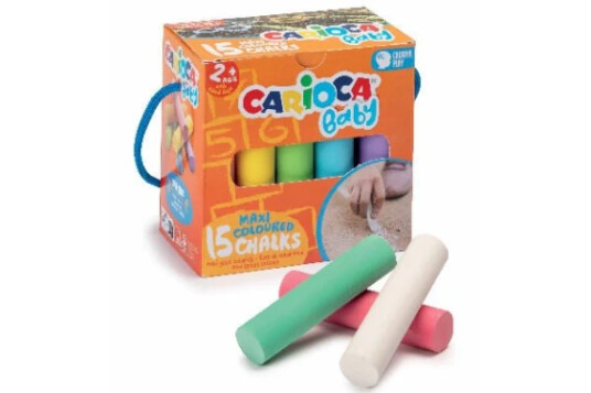 Carioca Baby maxi chalk 15 pcs 809443