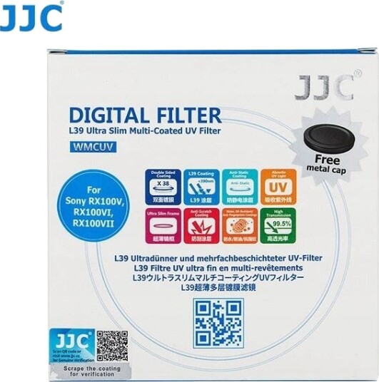 Jjc Uv-Filter Ultra Slim For Sony Rx100 V Vi Vii / Canon G7x Mark Ii Iii Jjc Uv-Filter Ultra Slim For Sony Rx100 V Vi Vii / Canon G7x Mark Ii Iii