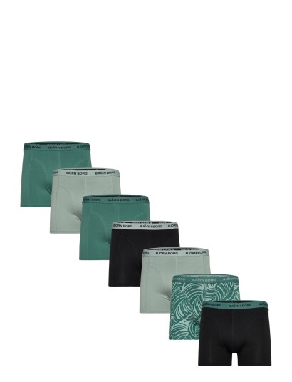 Björn Borg Cotton Stretch Boxer 7P Green XXL Björn Borg Cotton Stretch Boxer 7P Green XXL