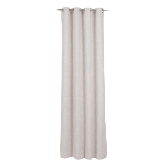 Bigbuy Home Gardin Beige Polyester Sølv 100% Bomull 140 X 260 Cm