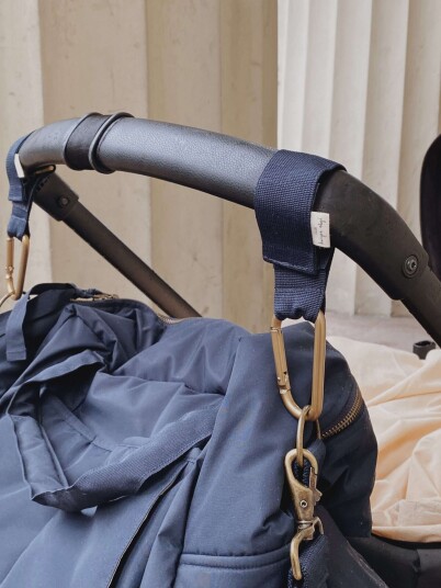 Konges Sløjd Stroller Strap 2pk Vognkroker Mørk Blå