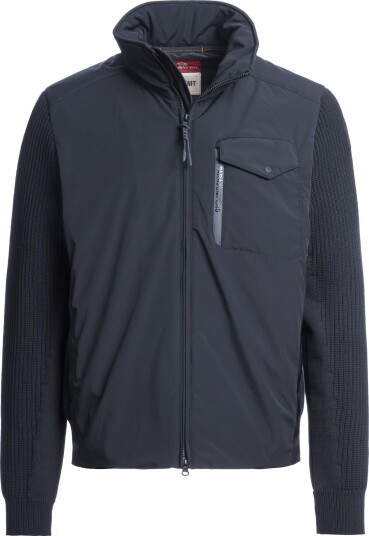 Parajumpers Men"s Steel River Hybrid Cardigan Nine Iron S