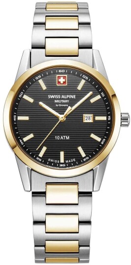 Swiss Alpine Military Dameklokke 7767.1147 Argos Sort/Stål Ø34 mm