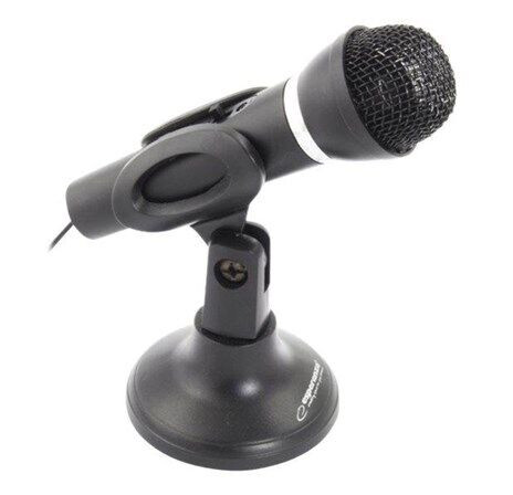 Esperanza Sing Bordmikrofon 3.5mm - Svart