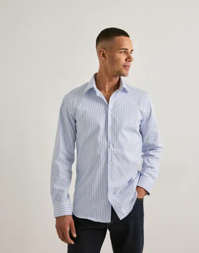 Selected Men Slhslim Performance Shirt Ls Noos Hverdagsskjorter Hvit