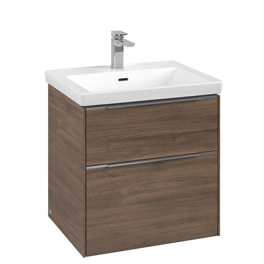 Villeroy & Boch  Subway 3.0 Servantskap m/2 skuffer 572x576x478 mm Arizona Eik
