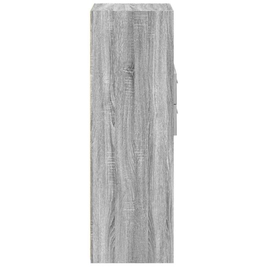  Hylle grå sonoma 30x42,5x124 cm konstruert tre 8721102650598