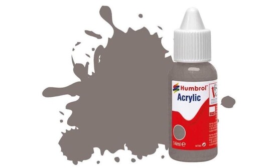 Humbrol Akryl No 156 Dark Camouflage Grey - Satin 14ml Dropper Bottle