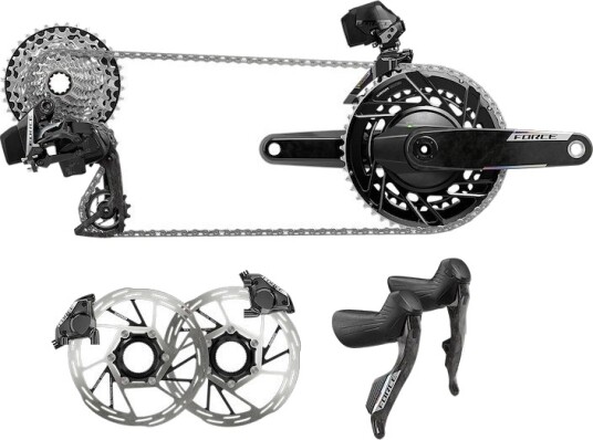 SRAM Force AXS E1 gruppekit elektronisk