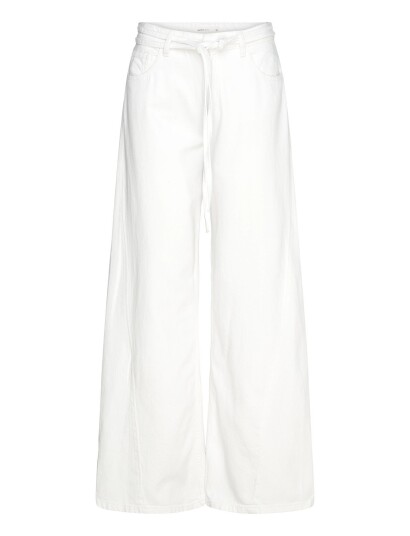 Gina Tricot Twisted Wide Jeans   White   42