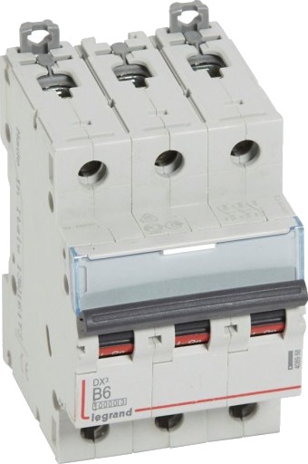 Legrand DX³ MCB automatsikring B6 3P 3M 10/16kA