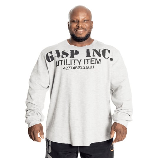 Thermal Gym Sweater, Grey Melange Grå XX-large