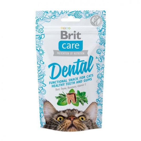 Brit Care Dental Katt Snack Tyrkia 50 g - Kornfritt Tilleggsfôr for Voksne Katter Brit Care Dental Katt Snack Tyrkia 50 g - Kornfritt Tilleggsfôr for Voksne Katter