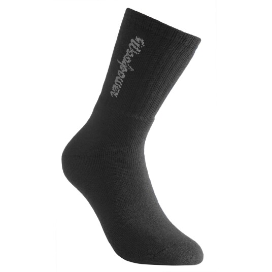 Woolpower 2-PACK LOGO SOCK  BLACK