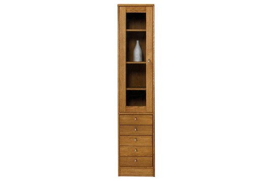 Torkelson Ekliden vitrineskap Oljet eik 187 x 42 cm Natur
