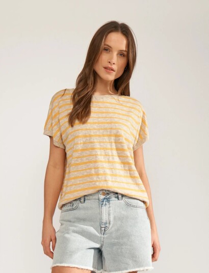 Nümph Nukiki Boatneck Pullover   Yellow   XS