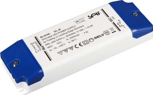 Self Electronics Sld30 24Vl E 30 W Ip20 30000 Timer 20 45 °C 220 240 V 50/60 Hz Self Electronics Sld30 24Vl E 30 W Ip20 30000 Timer 20 45 °C 220 240 V 50/60 Hz