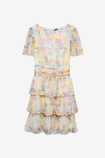 Vero Moda Girl   Kjole vmSmilla SS Short Layer   Hvit
