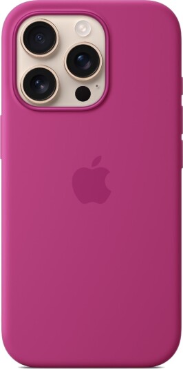 Apple iPhone 16 Pro Silikondeksel med MagSafe Fuksia Apple iPhone 16 Pro Silikondeksel med MagSafe Fuksia