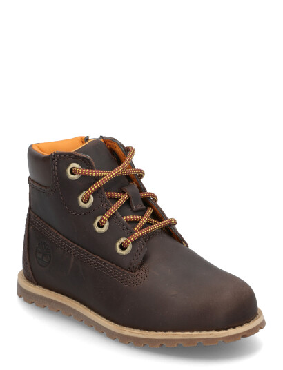 Timberland Mid Lace Up With Zip Boot - Brown - 24 Timberland Mid Lace Up With Zip Boot - Brown - 24