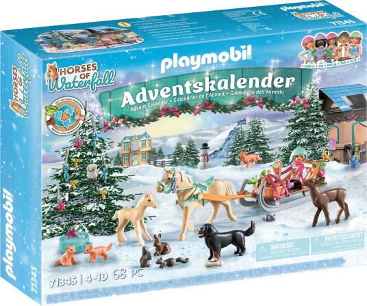 Playmobil Jul Advent Calendar Horses: Christmas Sleigh Ride 71345 Playmobil Jul Advent Calendar Horses: Christmas Sleigh Ride 71345