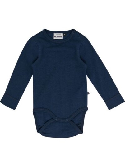 Hummel Dress Blues Mini Ull Rib Body L/S 92 Hummel Dress Blues Mini Ull Rib Body L/S 92
