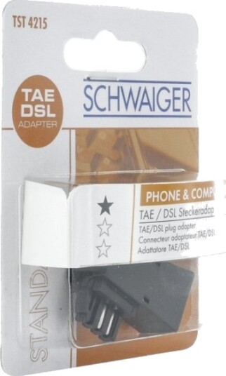 Schwaiger Tst4215533 Tae-F Rj-45 Sort Schwaiger Tst4215533 Tae-F Rj-45 Sort