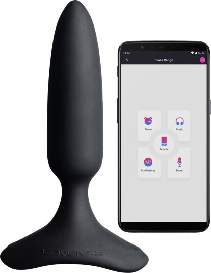 Lovense Hush 2 App-styrt Extra Small Analplugg - Svart