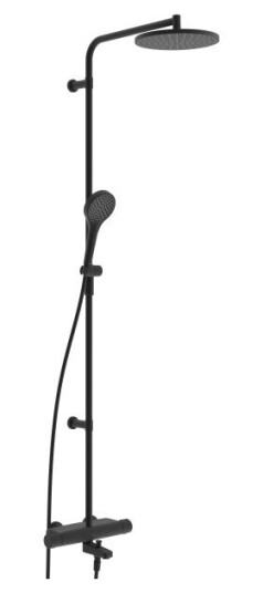 Oras Optima Style 7193N-33 Takdusj 150 c/c Matt svart, Baderom