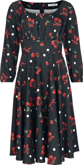 Banned Alternative Rockabilly Middellang kjole XS til 4XL Damer svart Banned Alternative Rockabilly Middellang kjole XS til 4XL Damer svart