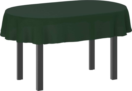 vidaXL Bordduk 5 stk. Oval Mørkegrønn 130 x 220 cm vidaXL Bordduk 5 stk. Oval Mørkegrønn 130 x 220 cm
