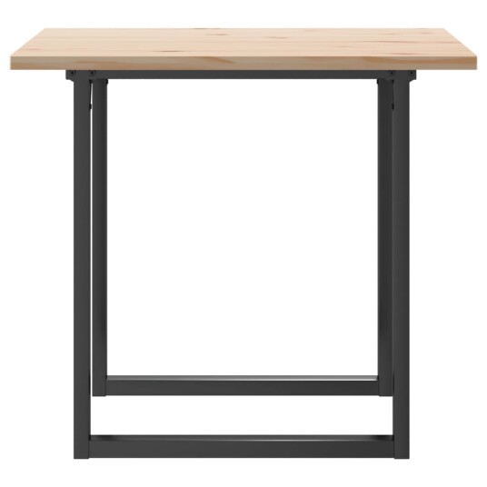  Spisebord O-ramme 80x80x75,5 cm heltre furu og støpejern 3282739