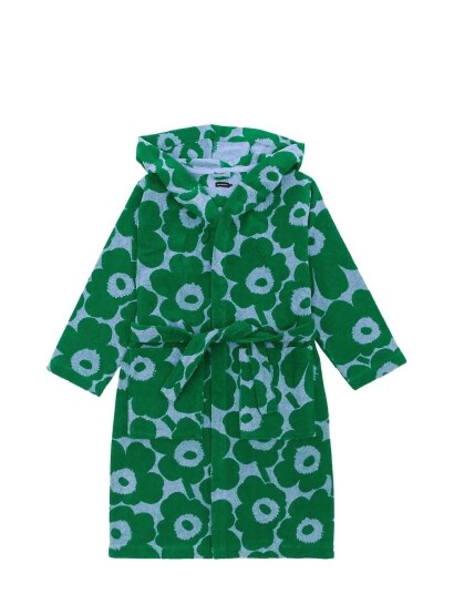 Marimekko Home Pieni Unikko Bath Robe   Green   M