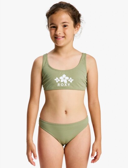 Roxy Solid Active Rg Bralette Set Khaki green 170 Roxy Solid Active Rg Bralette Set Khaki green 170