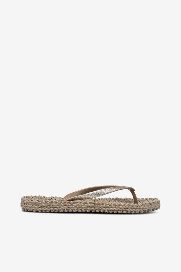 Ilse Jacobsen Flip Flop Glitter Beige