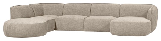 WOOOD Polly U-sofa, Sand Unoliving